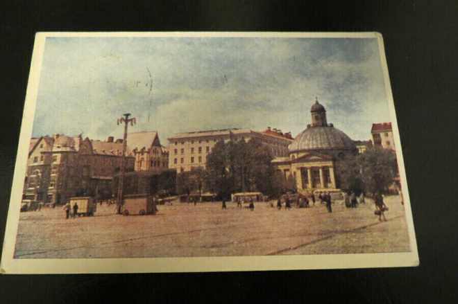 TURKU KAUPPATORI 1945 KULKENUT POSTIKORTTI