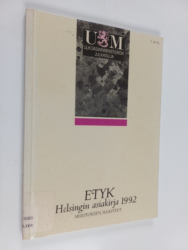 Helsingin asiakirja 1992 : muutoksen haasteet