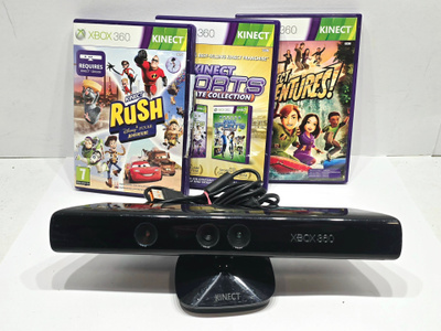 Xbox 360 - Kinect + 3 peliä