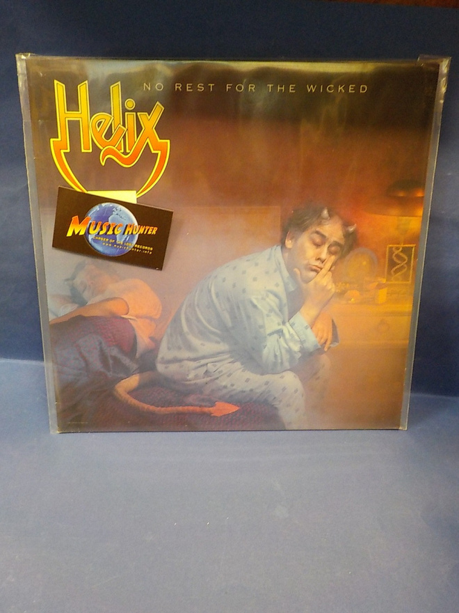 HELIX - NO REST FOR THE WICKED M-/M- SCAN 1ST PRESS -83 LP