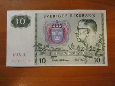 SWEDEN 10 KR 1976 KL9-10