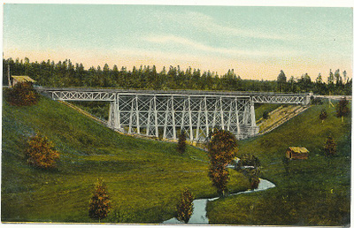KORKEAKOSKI, SILTA - vanha Carte Postale