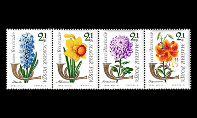 Unkari 1967-70 ** Postimerkin päivä kukkia (1963)