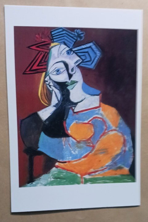 Pablo Picasso: Kyynärpäähänsä nojaava nainen lepää, ei p.