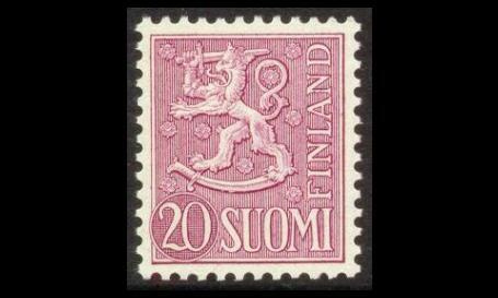 432 ** Leijona 20 mk lila (1954)