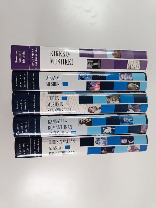Suomen musiikin historia 1-4  +Kirkkomusiikki : Ruotsin v...