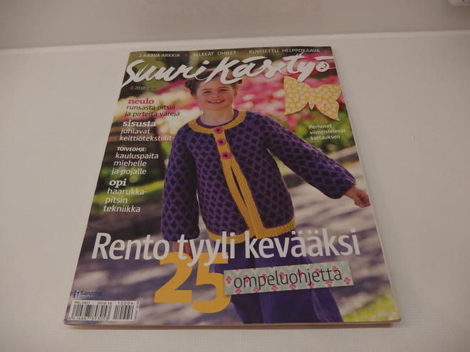 Suuri Käsityölehti 4/2010, mm.  haarukkapitsi -tekniikka