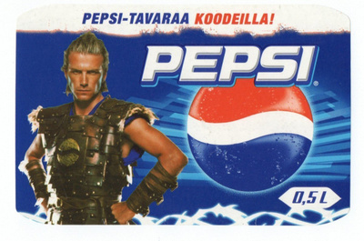 Etiketti PEPSI  David Beckham