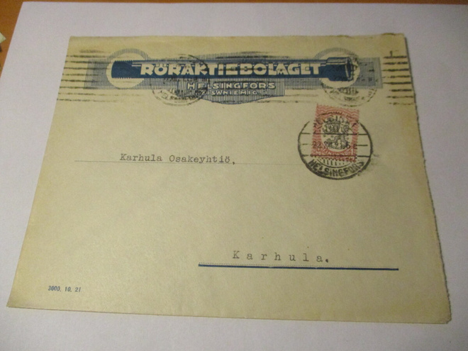 1921 Hki Röraktiebolaget