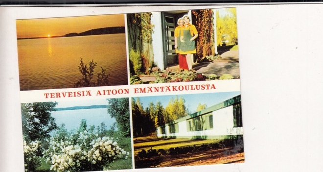 Aitoo, Emäntäkoulu sommitelmakortti   b216