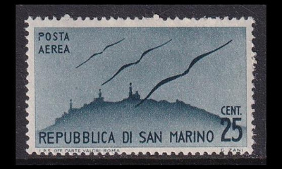 San Marino 339 ** Lentoposti 25 C (1946)