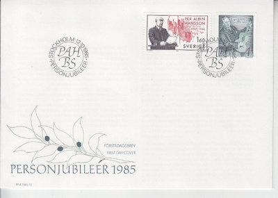 Ruotsi FDC 1985