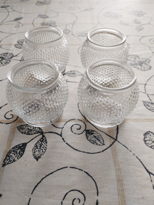 Havi lasiset tuikkukipot 4kpl