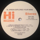 Al Green – Explores Your Mind (HI FIDELITY LP) - pikkukuva 3