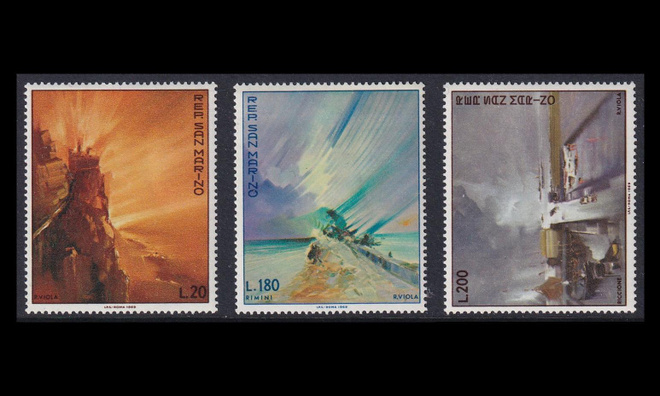 San Marino 936-8 ** Postimerkkinäyttely (1969)