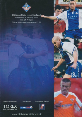 Jalkapallo otteluohjelma Oldham - Blackpool