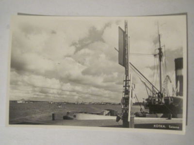 VANHA Postikortti Kotka 1950-l Alkup.Mallikappale