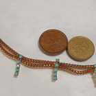 1970-luvun Mesh kaulakoru cabochon-koru, kaulakoru, - pikkukuva 2