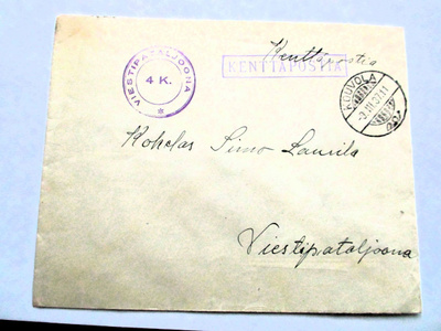 1937 Kenttäpostiharjoitus Viestipataljoona + Kouvola kuori