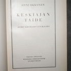 Onni Okkonen : Keskiajan taide   1941 1,p. - pikkukuva 1