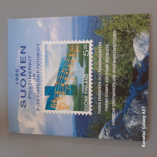 vuosilajitelma Suomen postimerkit, vihkot 1998 63e käyttöarv
