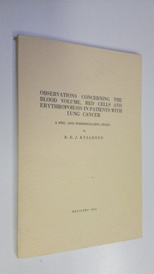 K. E. J. Kyllönen : Observations concerning the blood vol...