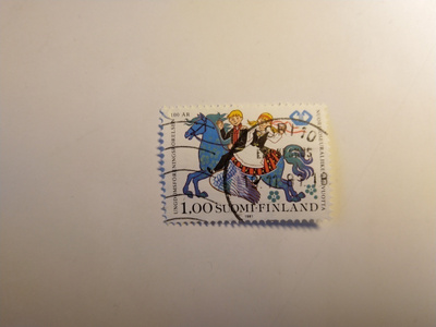 Postimerkki Nuorisoseuraliike 100 vuotta