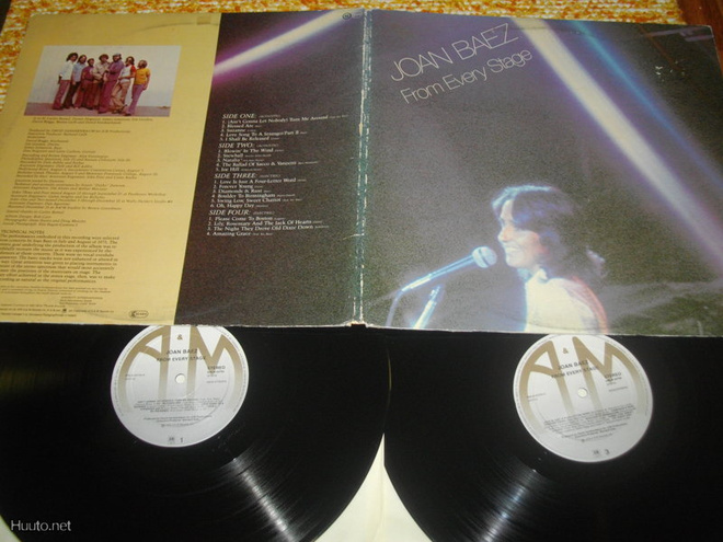 JOAN BAEZ - From Every Stage - 2x LP 1976 folk pop EX-/EX