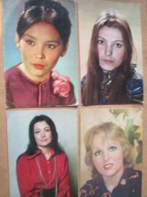 CCCP: neljä vintage filmitähtikorttia