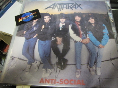 ANTHRAX - ANTI SOCIAL 12'' MAXI EX/EX +