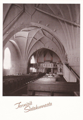 KIRKKOKORTTI - ULVILAN KIRKKO - SISÄKUVA - 1