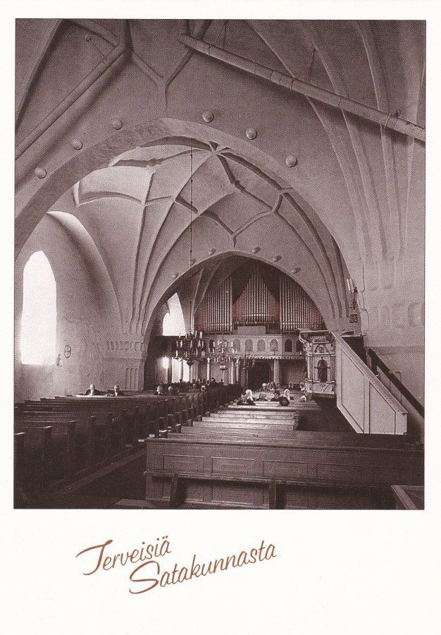 KIRKKOKORTTI - ULVILAN KIRKKO - SISÄKUVA - 1