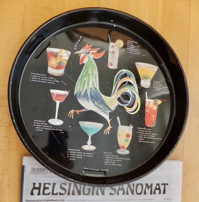 VANHA Koktail Tarjoitn HIENO Suomalainen Peltiä