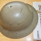 VANHA Kypärä Iso-Britannia Brodie 1943 + Maastoverkkopäällys - pikkukuva 3
