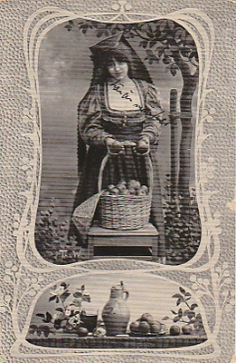 Postikortti, Nainen, vanha Turku-ÅBO 4.3.1907