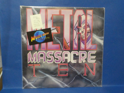METAL MASSACRE - TEN EX+/EX+ UK -90 LP