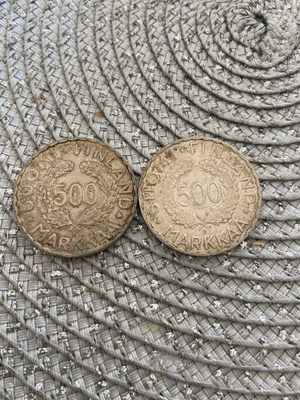 500 markkaa 1952 2kpl