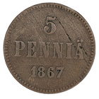 5 Penniä 1867 - pikkukuva 1