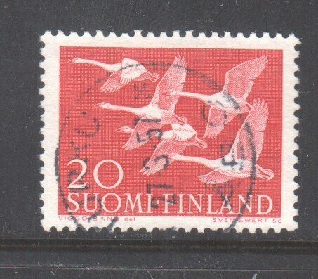 1956 20 mk pohjola kaunisleimaisena.
