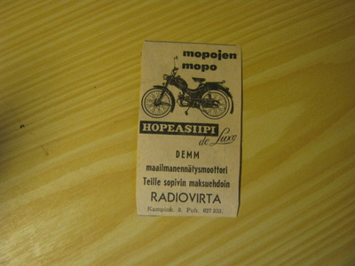 mainos Hopeasiipi