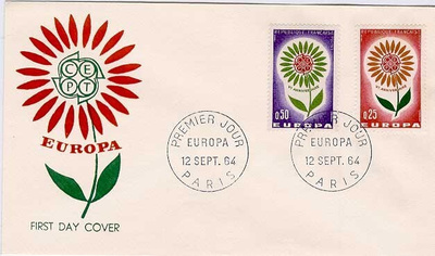 Ranska Mi 1490-1 FDC (Cept)