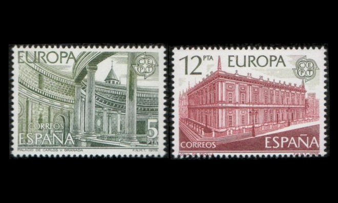 Espanja 2366-7 ** Europa vanhoja rakennuksia (1978)
