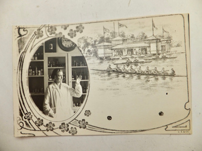 VANHA Valokuva Hyvinkää Apteekki 1920-l