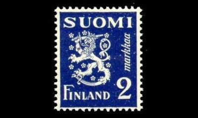 153 ** Leijona 2 mk mustansininen (1930)