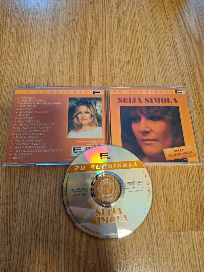 Seija Simola-20 Suosikkia-Sulle Silmäni Annan