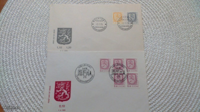 Ensipäiväkuori 1.4.1978 ja 2.1.1979