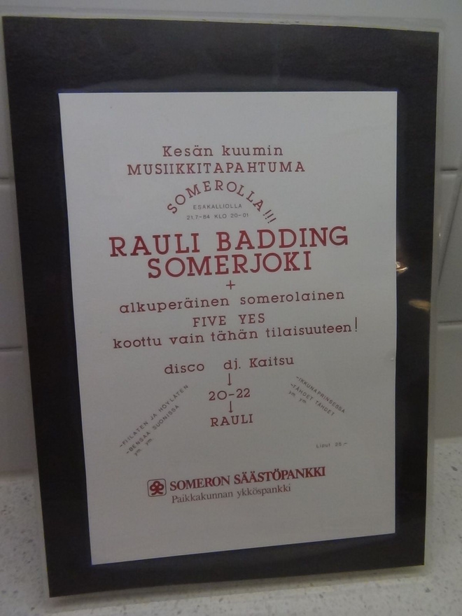 RAULI BADDING SOMERJOKI  SOMEROLLA 21.7 1984