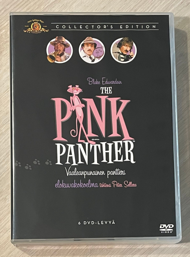 Blake Edwardsin VAALEANPUNAINEN PANTTERI -kokoelma (6DVD)