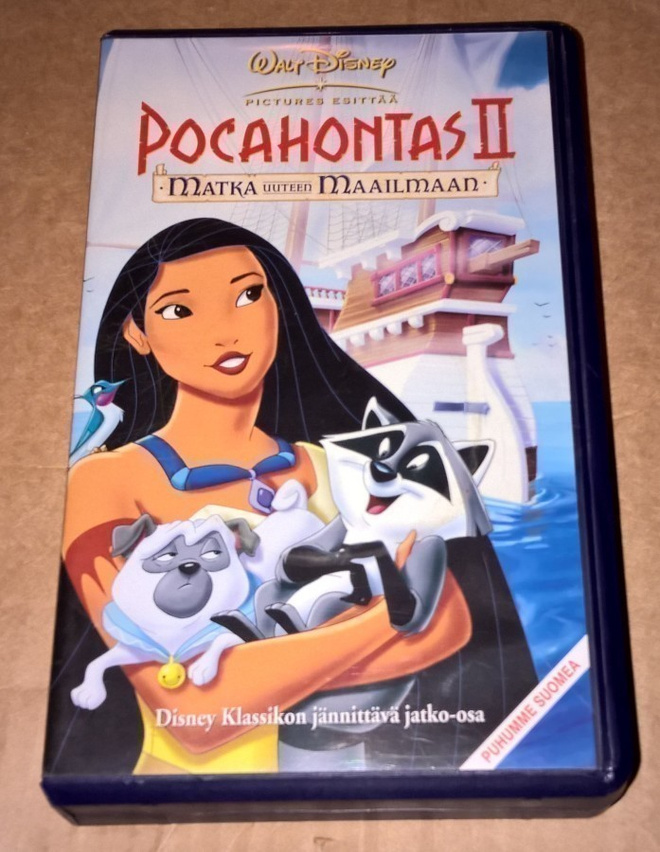 POCAHONTAS 2 MATKA UUTEEN MAAILMAAN VHS WALT DISNEY