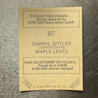 1981-82 O-Pee-Chee Stickers #97 Darryl Sittler - pikkukuva 2